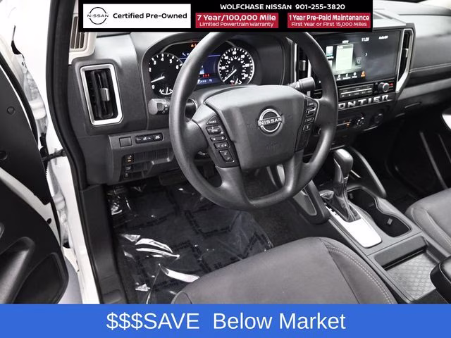 2025 Glacier White Nissan Frontier SV RWD Truck