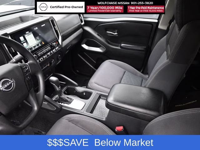 2025 Glacier White Nissan Frontier SV RWD Truck