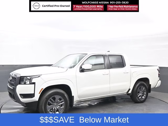2025 Glacier White Nissan Frontier SV RWD Truck