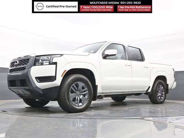 2025 Glacier White Nissan Frontier SV RWD Truck