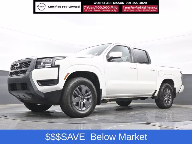 2025 Glacier White Nissan Frontier SV RWD Truck