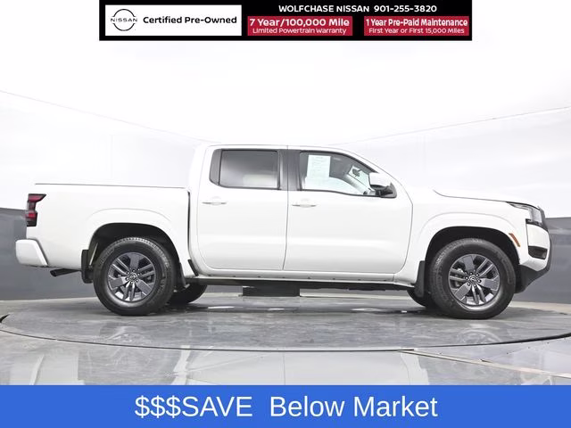2025 Glacier White Nissan Frontier SV RWD Truck