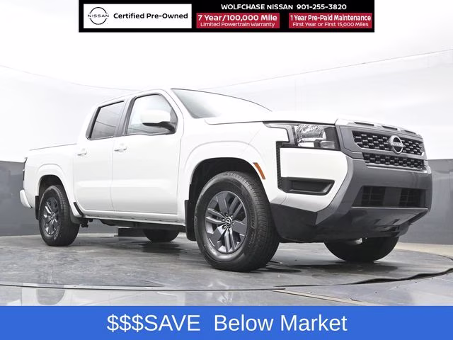 2025 Glacier White Nissan Frontier SV RWD Truck