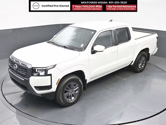 2025 Glacier White Nissan Frontier SV RWD Truck
