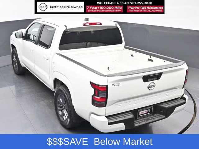 2025 Glacier White Nissan Frontier SV RWD Truck
