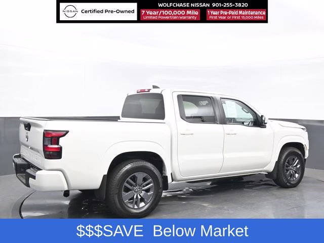2025 Glacier White Nissan Frontier SV RWD Truck