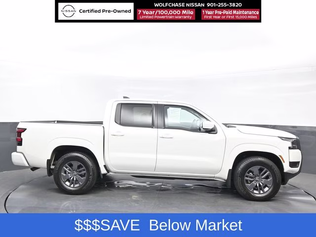 2025 Glacier White Nissan Frontier SV RWD Truck