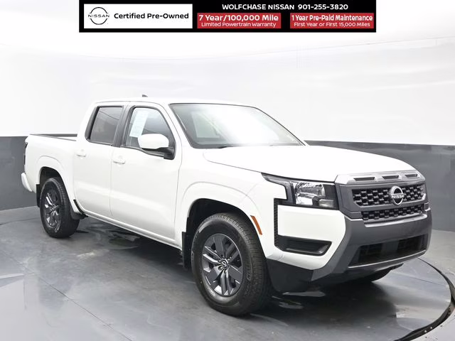 2025 Glacier White Nissan Frontier SV RWD Truck