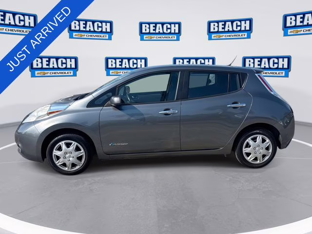 2015 Gun Metallic Nissan LEAF S FWD Hatchback