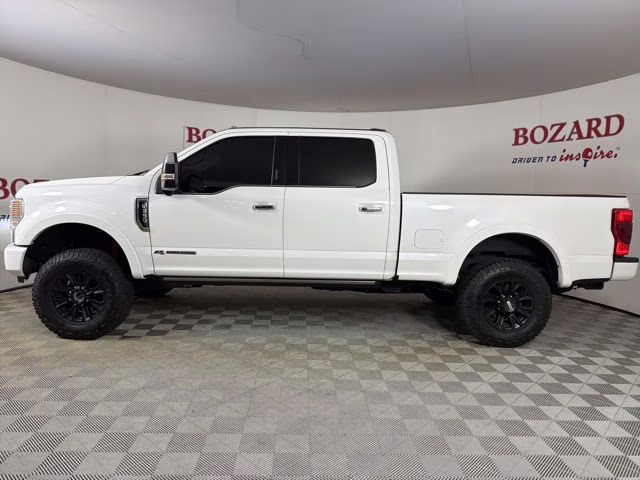 2022 White Metallic Ford Super Duty F-350 SRW Platinum 4X4 Truck