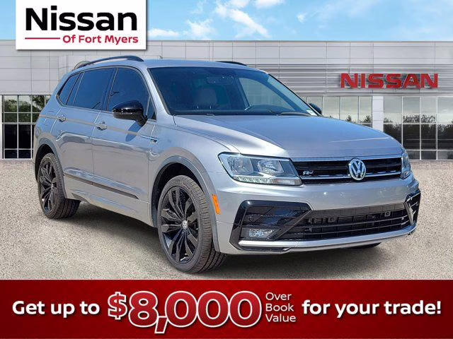 2021 Silver Metallic Volkswagen Tiguan 2.0T SE R-Line Black FWD SUV