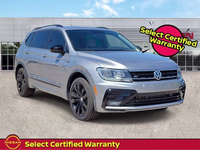 2021 Silver Metallic Volkswagen Tiguan 2.0T SE R-Line Black FWD SUV