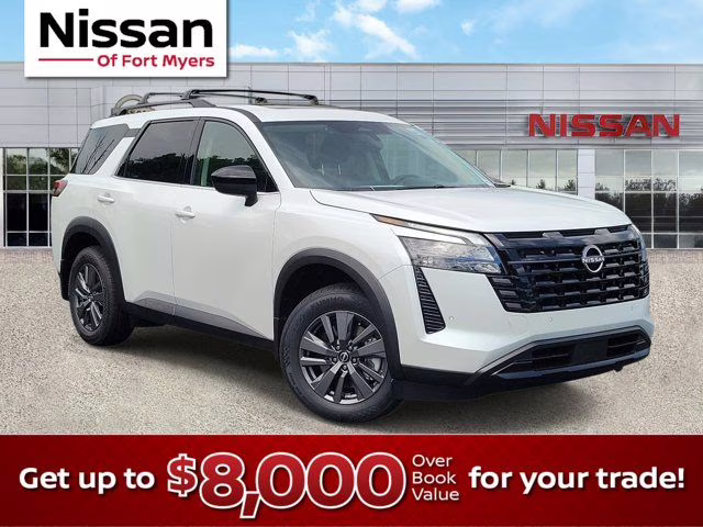 2026 Everest White Pearl Tricoat Nissan Pathfinder SV FWD SUV