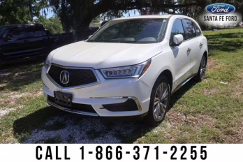 2017 White Acura MDX w/Technology Pkg AWD SUV