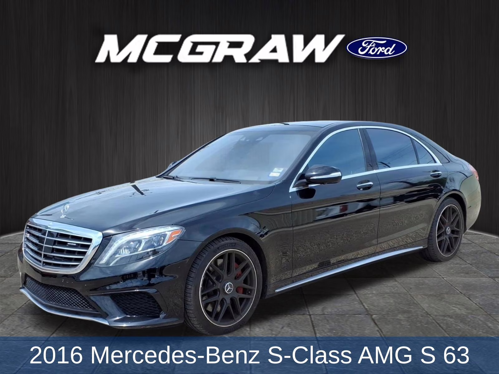 2016 Black Mercedes-Benz S-Class S 63 AMG AWD Sedan