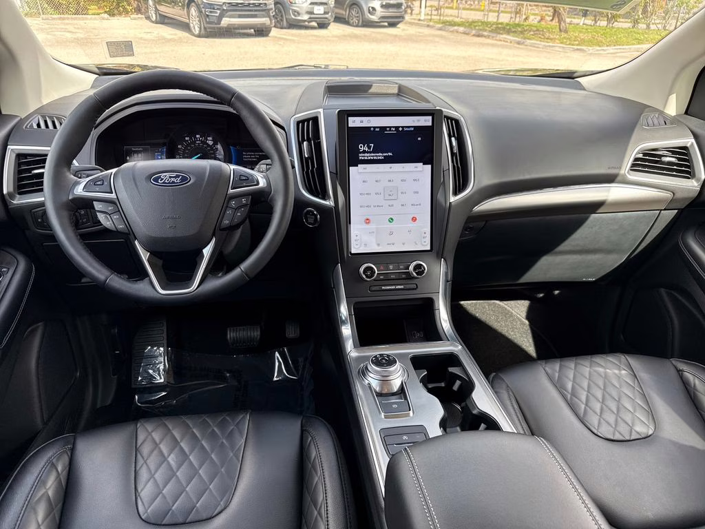 2024 Agate Black Metallic Ford Edge Titanium AWD SUV
