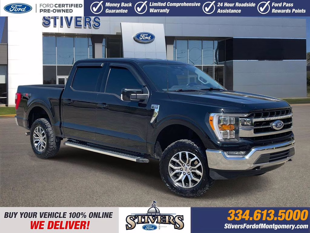 2022 Agate Black Metallic Ford F-150 Lariat 4X4 Truck