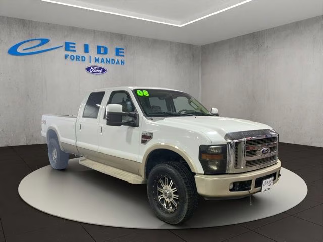 2008 Oxford White Clearcoat Ford Super Duty F-350 SRW SRW King Ranch 4X4 Truck