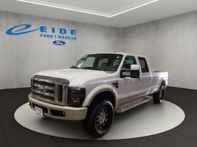 2008 Oxford White Clearcoat Ford Super Duty F-350 SRW SRW King Ranch 4X4 Truck
