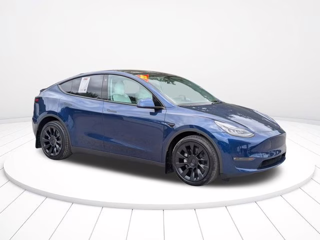2022 Deep Blue Metallic Tesla Model Y Long Range AWD SUV