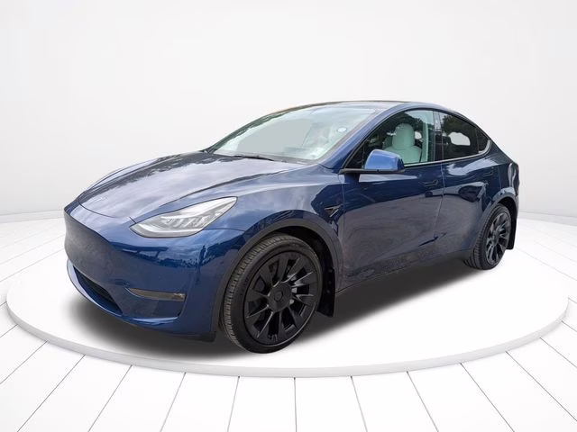 2022 Deep Blue Metallic Tesla Model Y Long Range AWD SUV
