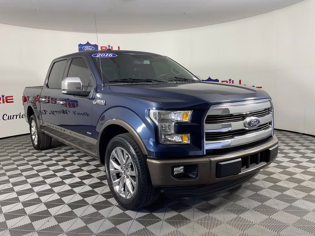 2016 Blue Ford F-150 Lariat RWD Truck