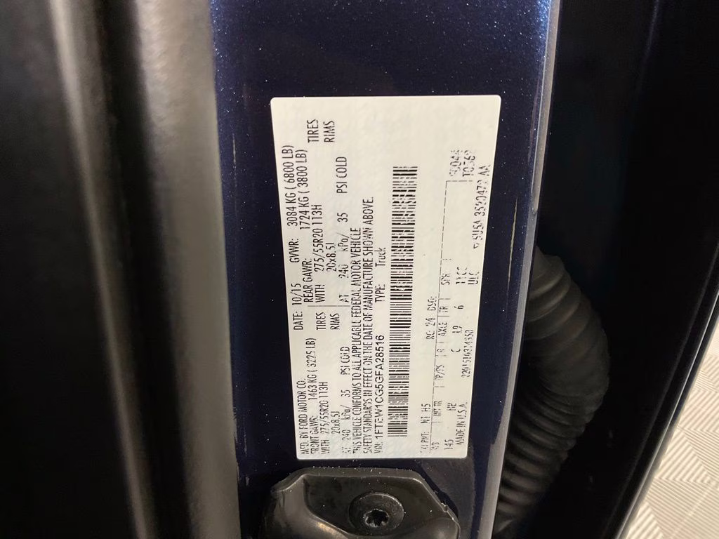 2016 Blue Ford F-150 Lariat RWD Truck