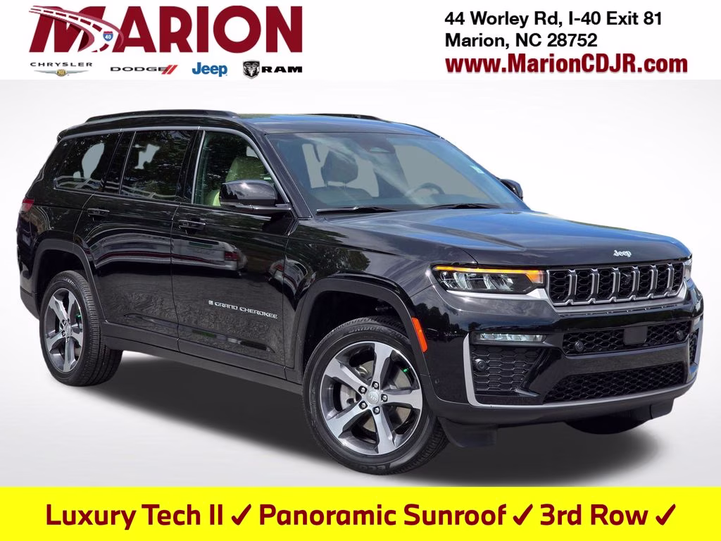 2026 Diamond Black Crystal Pearlcoat Jeep Grand Cherokee L Limited 4X4 SUV