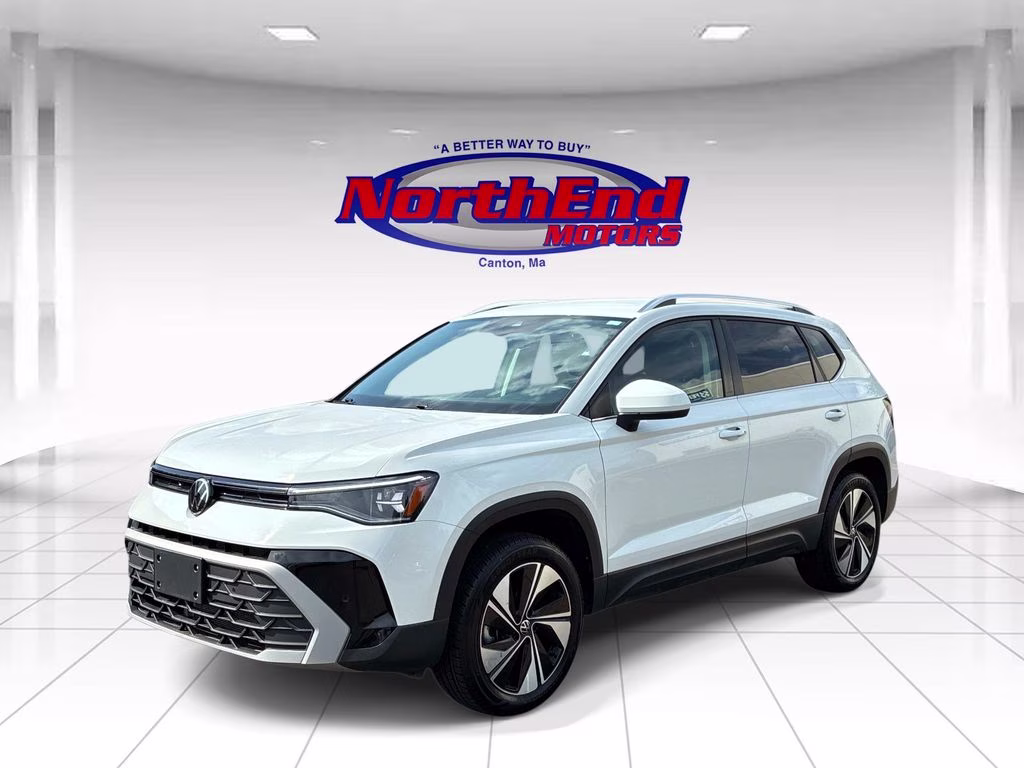 2025 White Volkswagen Taos 1.5T SE AWD SUV