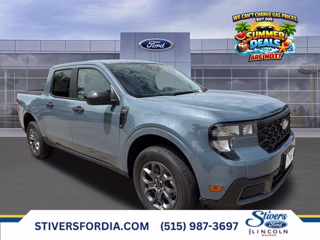 2026 Azure Gray Metallic Tri-Coat Ford Maverick XLT AWD Truck