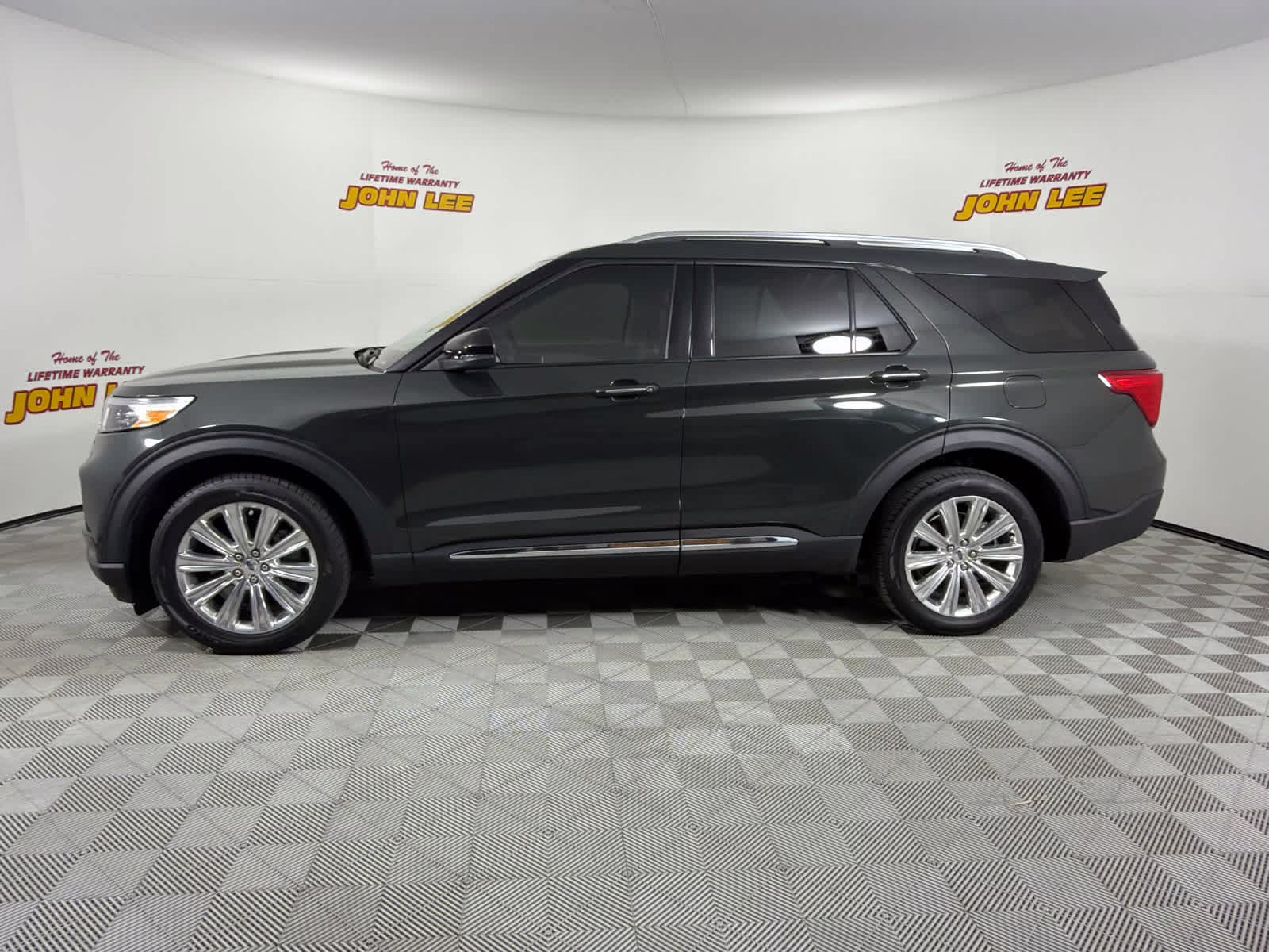 2023 Forged Green Metallic Ford Explorer Limited RWD SUV