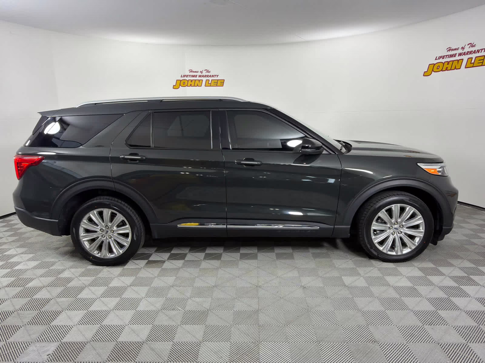 2023 Forged Green Metallic Ford Explorer Limited RWD SUV