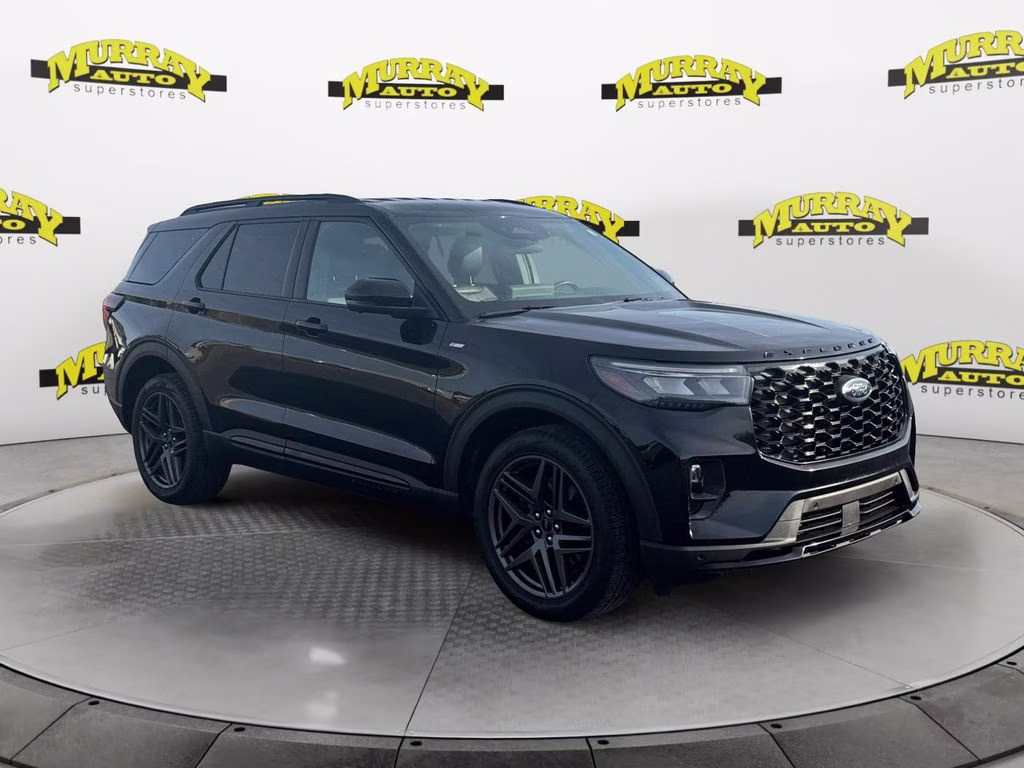 2025 Black Metallic Ford Explorer ST-Line 4X4 SUV
