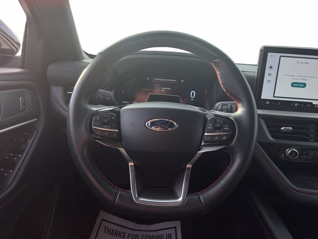2025 Black Metallic Ford Explorer ST-Line 4X4 SUV