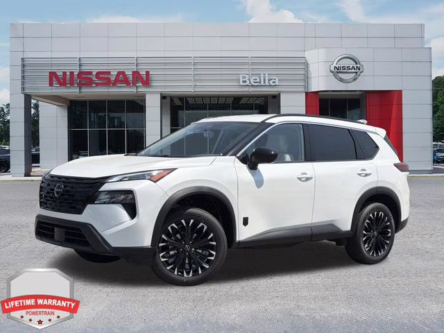 2026 Everest White Pearl Tricoat Nissan Rogue Dark Armor AWD SUV