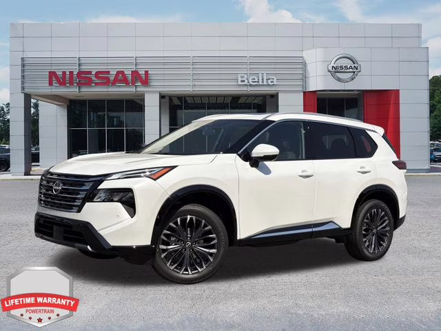 2026 Everest White Pearl Tricoat Nissan Rogue Platinum AWD SUV