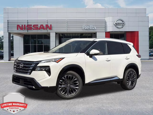 2026 Everest White Pearl Tricoat Nissan Rogue Platinum AWD SUV