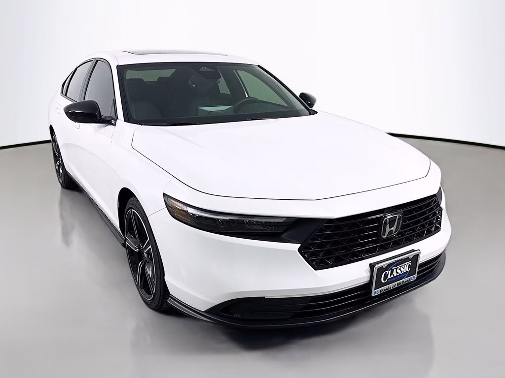 2026 Platinum White Pearl Honda Accord Hybrid Sport FWD Sedan