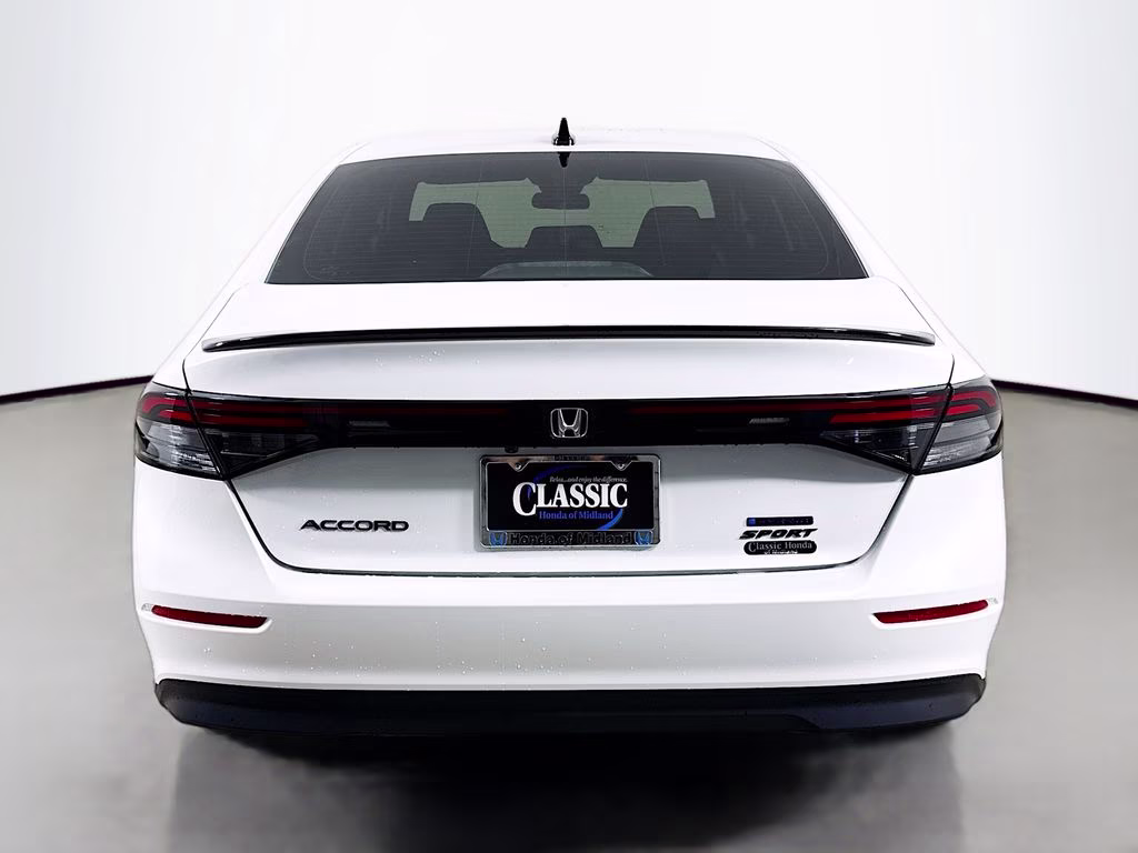 2026 Platinum White Pearl Honda Accord Hybrid Sport FWD Sedan