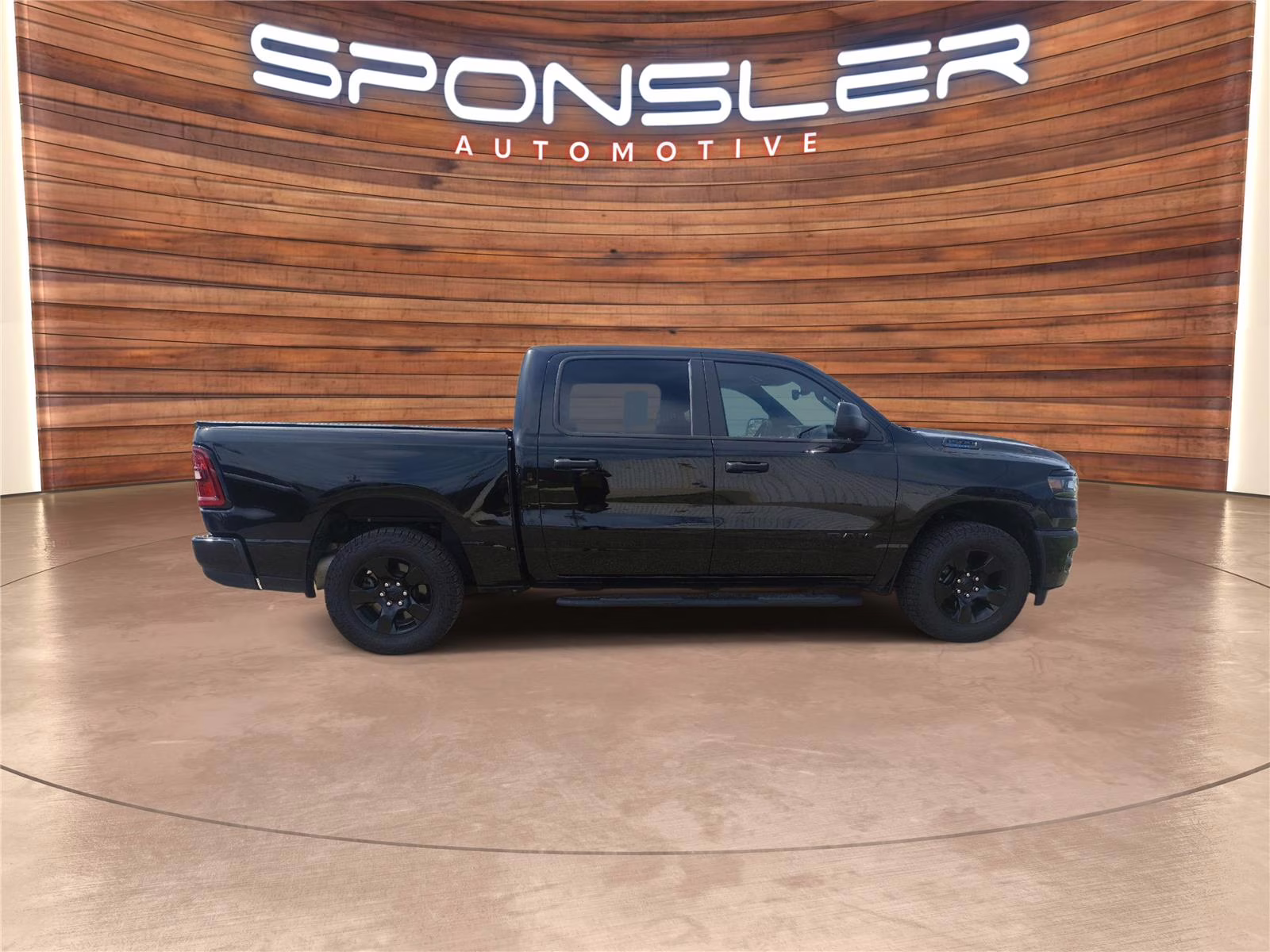 2025 Diamond Black Crystal Pearlcoat Ram 1500 Tradesman 4X4 Truck