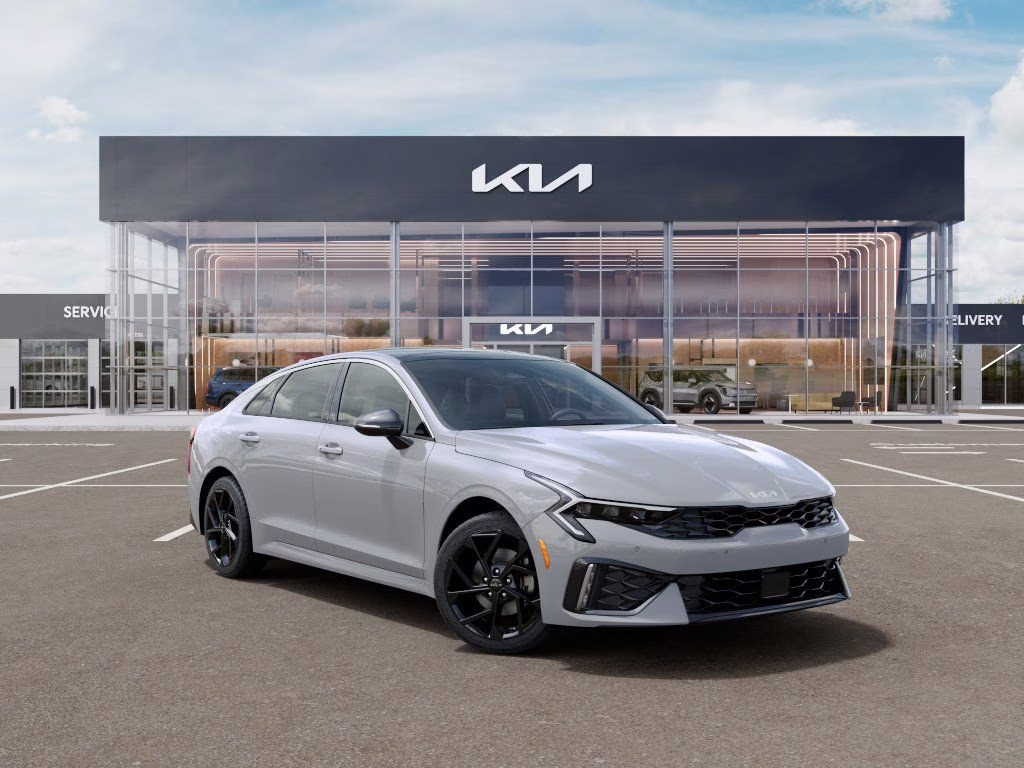 2026 Gray Kia K5 GT-Line AWD Sedan