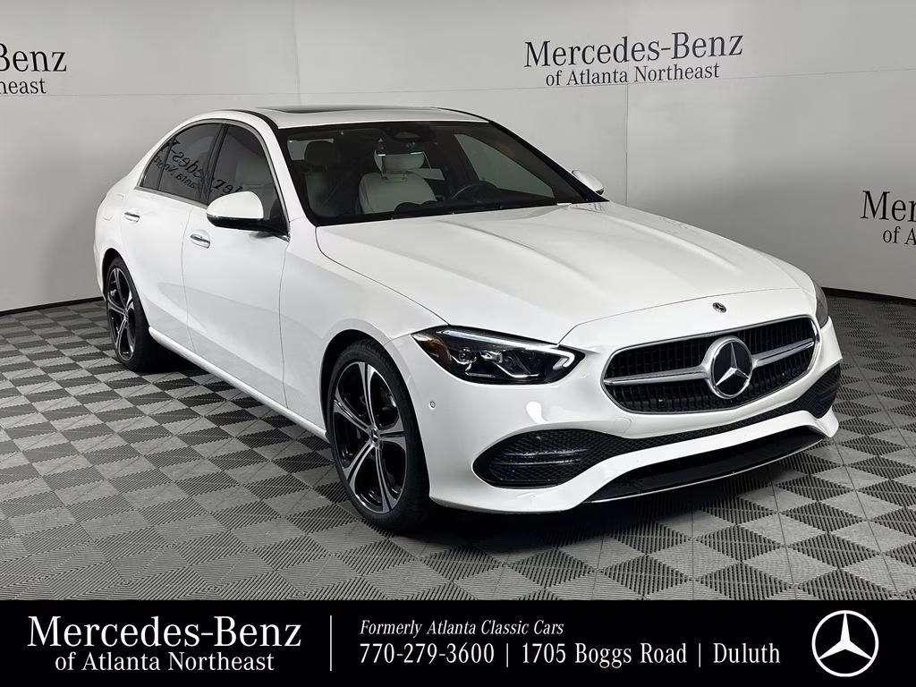2025 Polar White Mercedes-Benz C-Class C 300 RWD Sedan