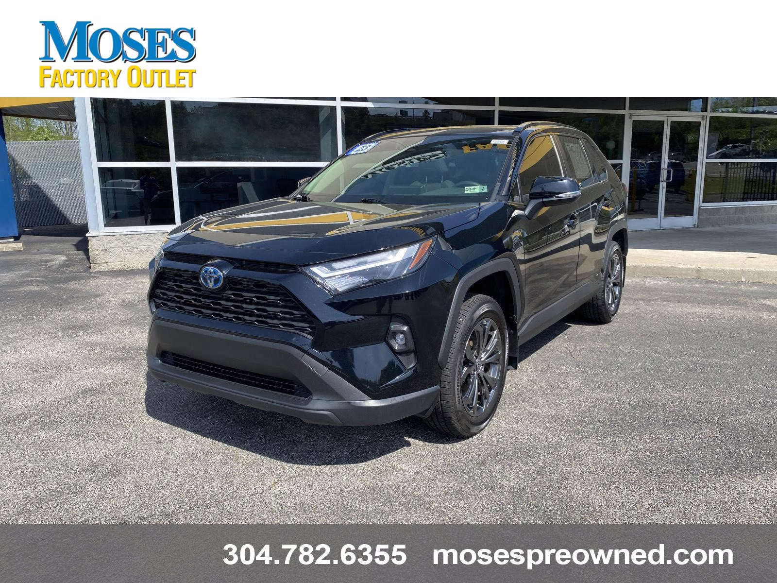 2023 Midnight Black Metallic Toyota RAV4 Hybrid XLE Premium AWD SUV