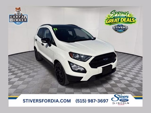 2021 Diamond White Ford EcoSport SES 4X4 SUV