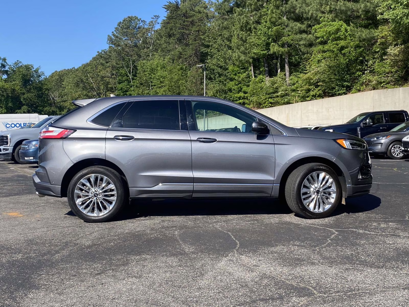 2024 Carbonized Gray Metallic Ford Edge Titanium AWD SUV