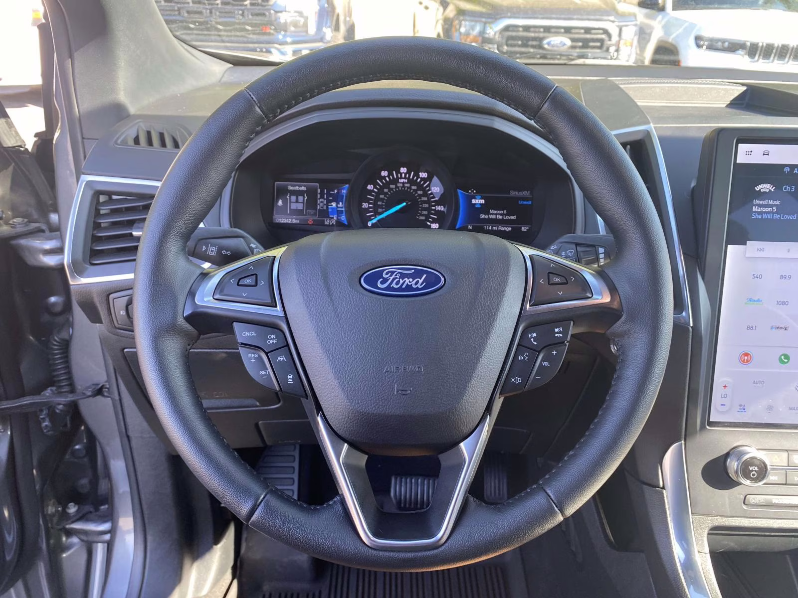 2024 Carbonized Gray Metallic Ford Edge Titanium AWD SUV