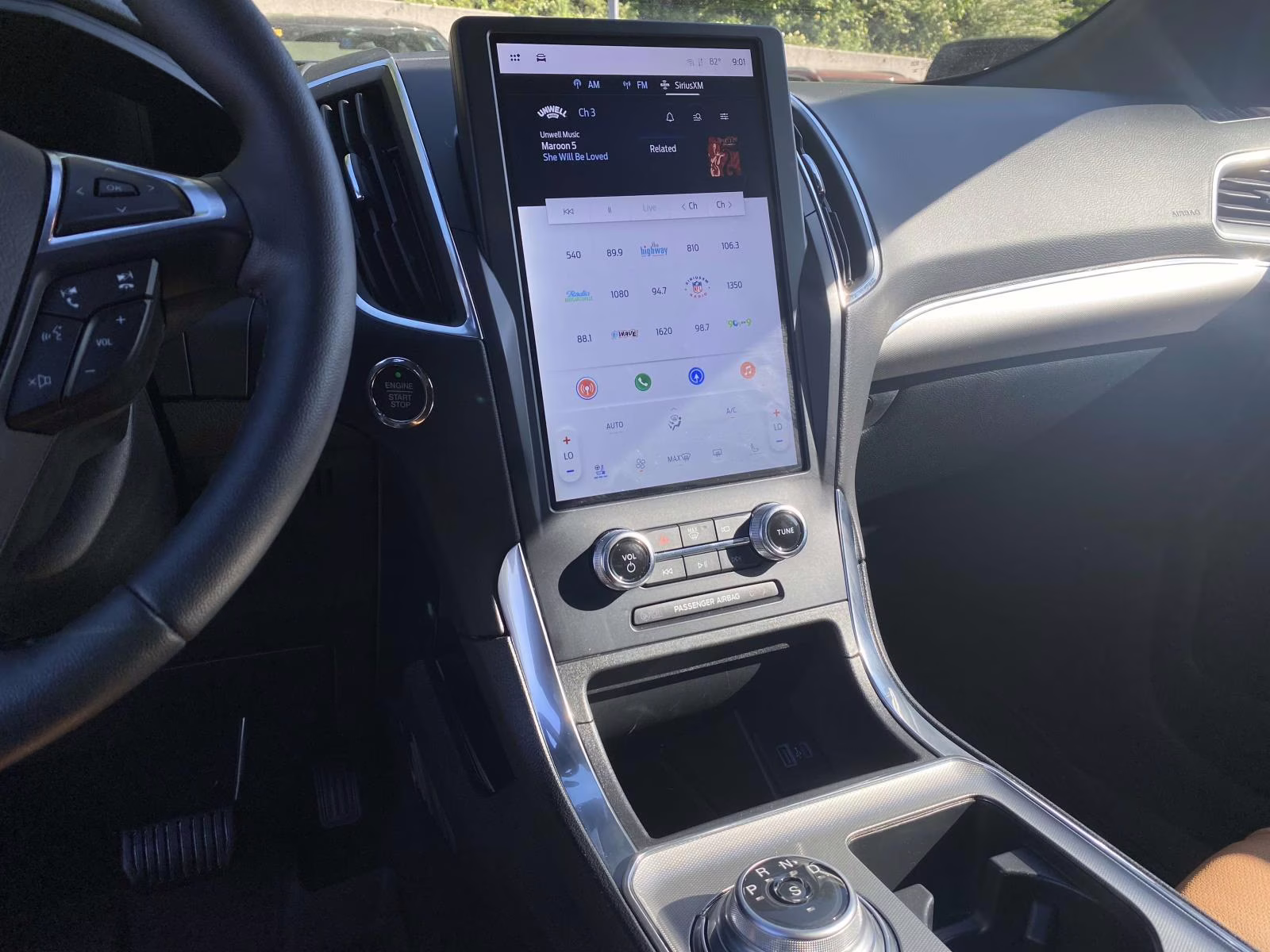 2024 Carbonized Gray Metallic Ford Edge Titanium AWD SUV