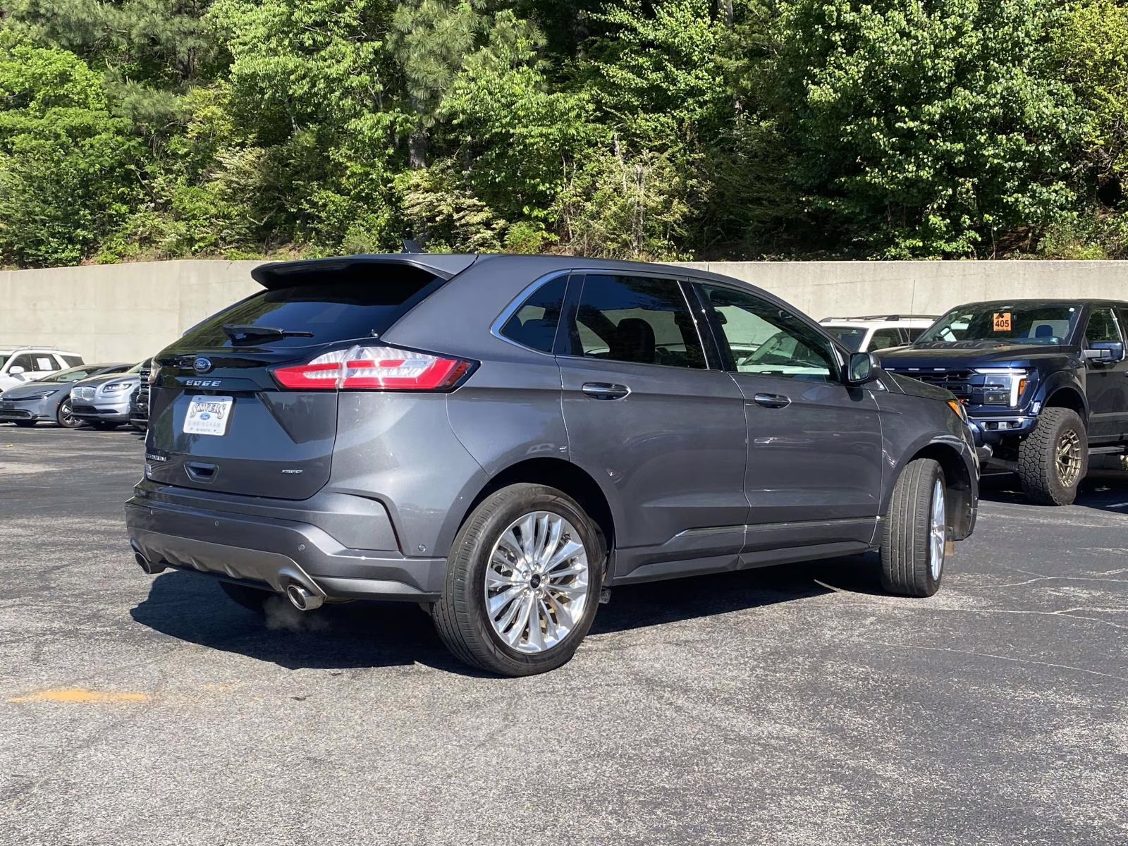 2024 Carbonized Gray Metallic Ford Edge Titanium AWD SUV