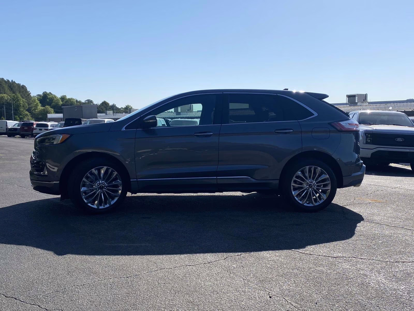 2024 Carbonized Gray Metallic Ford Edge Titanium AWD SUV