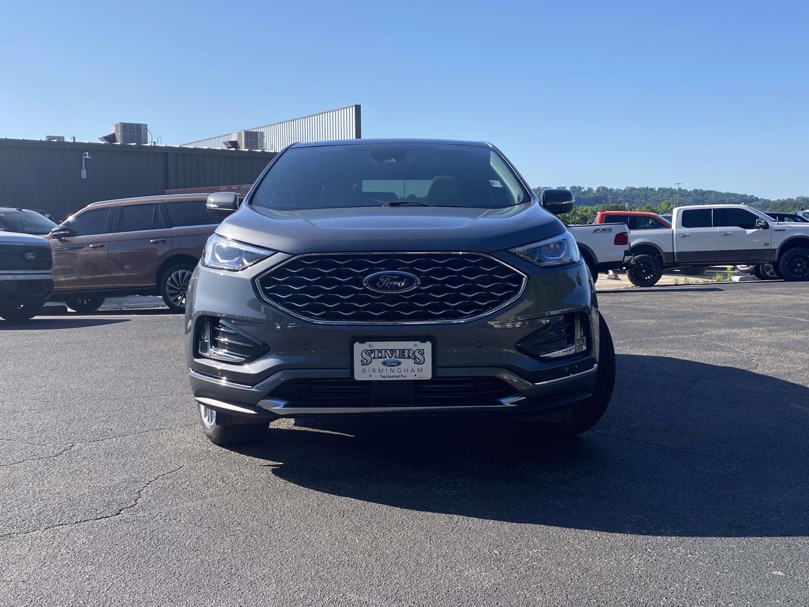2024 Carbonized Gray Metallic Ford Edge Titanium AWD SUV